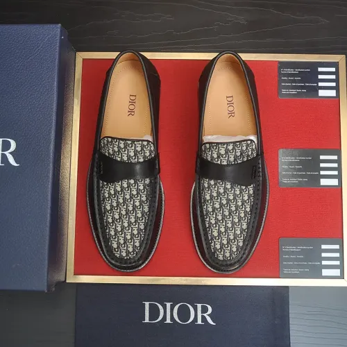 Replica Christian Dior Leather Shoes For Men #1455651 $102.00 USD for Wholesale