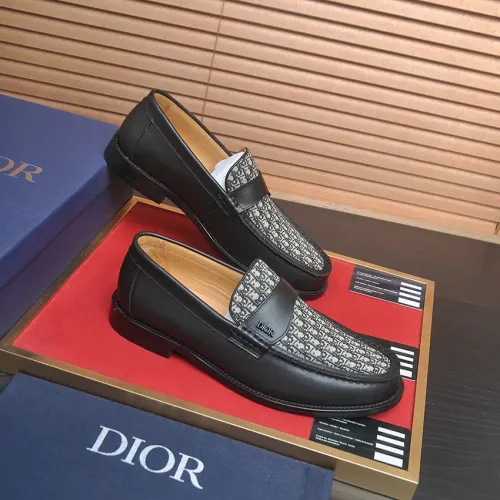 Replica Christian Dior Leather Shoes For Men #1455651 $102.00 USD for Wholesale