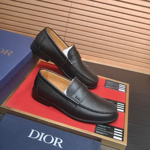 Replica Christian Dior Leather Shoes For Men #1455654 $102.00 USD for Wholesale