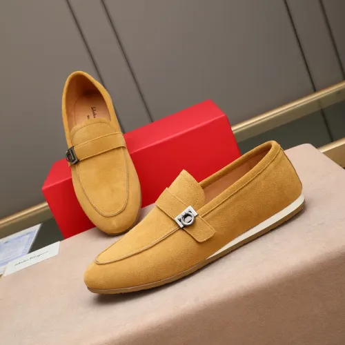 Cheap Salvatore Ferragamo Leather Shoes For Men #1455656, $$92.00 USD On Salvatore Ferragamo Leather Shoes