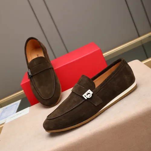 Cheap Salvatore Ferragamo Leather Shoes For Men #1455657, $$92.00 USD On Salvatore Ferragamo Leather Shoes