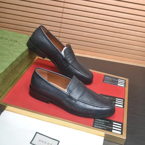 Replica Gucci Oxfords Shoes For Men #1455660 $88.00 USD for Wholesale