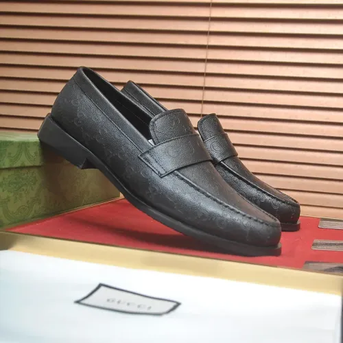 Replica Gucci Oxfords Shoes For Men #1455661 $88.00 USD for Wholesale