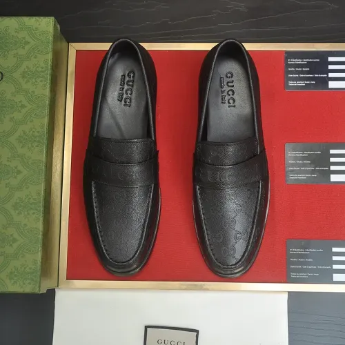 Replica Gucci Oxfords Shoes For Men #1455661 $88.00 USD for Wholesale
