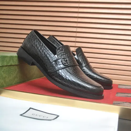 Replica Gucci Oxfords Shoes For Men #1455662 $88.00 USD for Wholesale