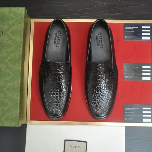 Replica Gucci Oxfords Shoes For Men #1455662 $88.00 USD for Wholesale
