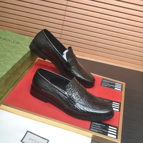 Replica Gucci Oxfords Shoes For Men #1455662 $88.00 USD for Wholesale