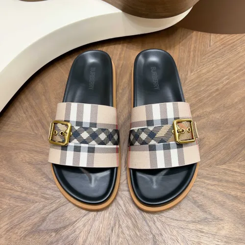 Replica Burberry Slippers For Men #1455702 $60.00 USD for Wholesale