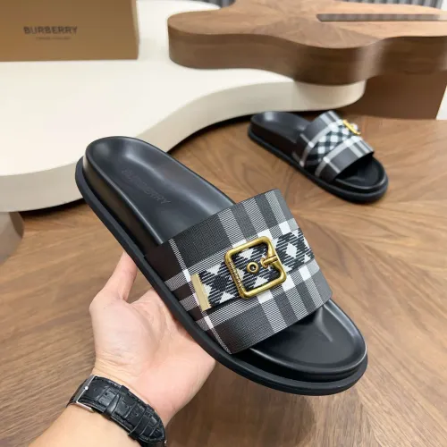 Replica Burberry Slippers For Men #1455703 $60.00 USD for Wholesale