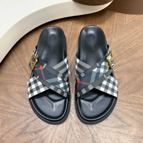Replica Burberry Slippers For Men #1455706 $60.00 USD for Wholesale