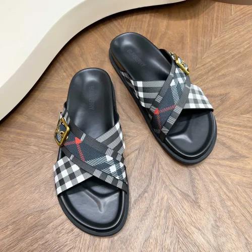 Replica Burberry Slippers For Men #1455706 $60.00 USD for Wholesale