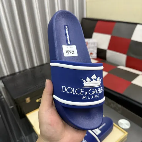 Replica Dolce & Gabbana D&G Slippers For Men #1455714 $45.00 USD for Wholesale