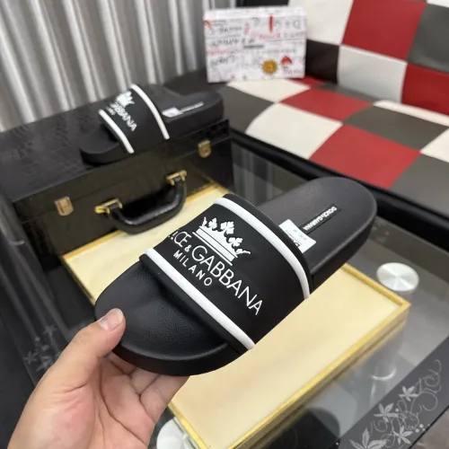 Replica Dolce & Gabbana D&G Slippers For Men #1455715 $45.00 USD for Wholesale