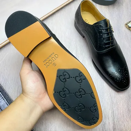 Replica Gucci Oxfords Shoes For Men #1455936 $88.00 USD for Wholesale