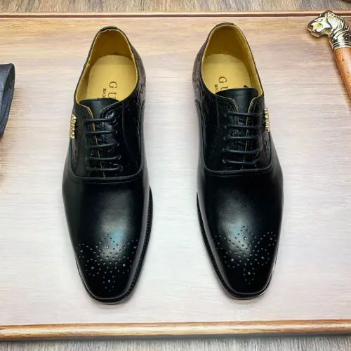 Replica Gucci Oxfords Shoes For Men #1455936 $88.00 USD for Wholesale