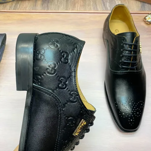 Replica Gucci Oxfords Shoes For Men #1455936 $88.00 USD for Wholesale