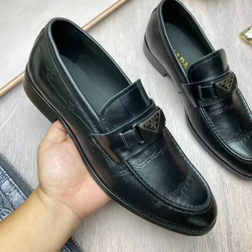 Cheap Prada Leather Shoes For Men #1455938, $$88.00 USD On Prada Leather Shoes