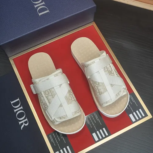 Replica Christian Dior Slippers For Men #1455988 $64.00 USD for Wholesale