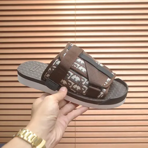 Replica Christian Dior Slippers For Men #1455989 $64.00 USD for Wholesale