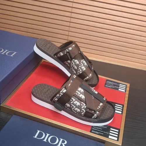 Replica Christian Dior Slippers For Men #1455989 $64.00 USD for Wholesale
