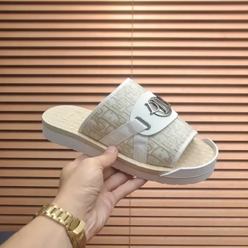 Replica Christian Dior Slippers For Men #1455991 $68.00 USD for Wholesale