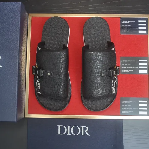 Replica Christian Dior Slippers For Men #1455994 $68.00 USD for Wholesale