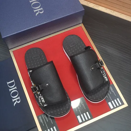 Replica Christian Dior Slippers For Men #1455994 $68.00 USD for Wholesale