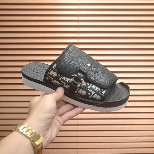 Replica Christian Dior Slippers For Men #1455994 $68.00 USD for Wholesale