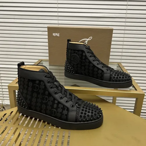 Cheap Christian Louboutin High Top Shoes For Men #1456008, $$96.00 USD On Christian Louboutin High Top Shoes