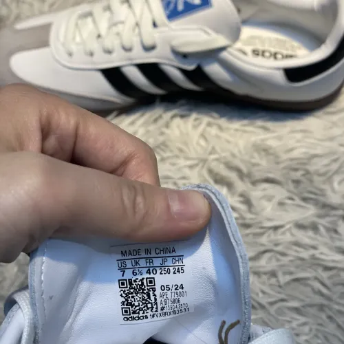 Replica Adidas Originals Samba Shoes For Men #1456104 $92.00 USD for Wholesale