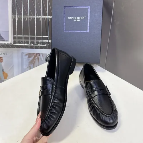 Replica Yves Saint Laurent YSL Leather Shoes For Women #1456117 $118.00 USD for Wholesale