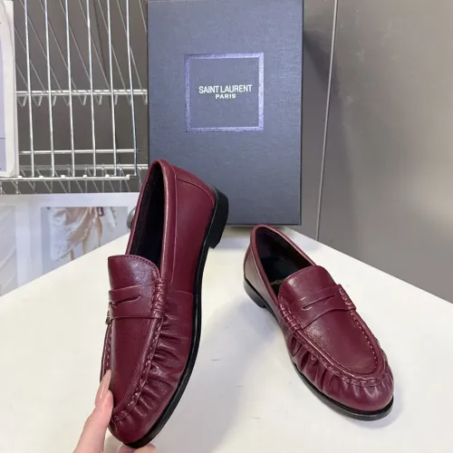 Replica Yves Saint Laurent YSL Leather Shoes For Women #1456125 $118.00 USD for Wholesale