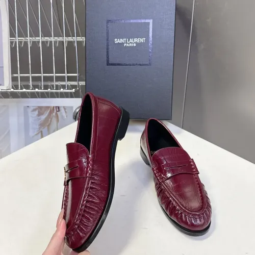 Replica Yves Saint Laurent YSL Leather Shoes For Women #1456133 $118.00 USD for Wholesale