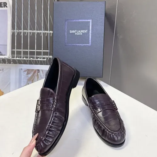 Replica Yves Saint Laurent YSL Leather Shoes For Men #1456138 $125.00 USD for Wholesale