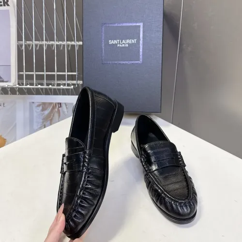 Replica Yves Saint Laurent YSL Leather Shoes For Men #1456140 $125.00 USD for Wholesale