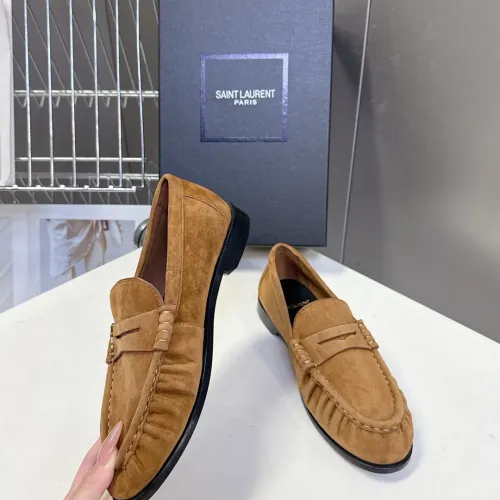 Replica Yves Saint Laurent YSL Leather Shoes For Men #1456142 $125.00 USD for Wholesale