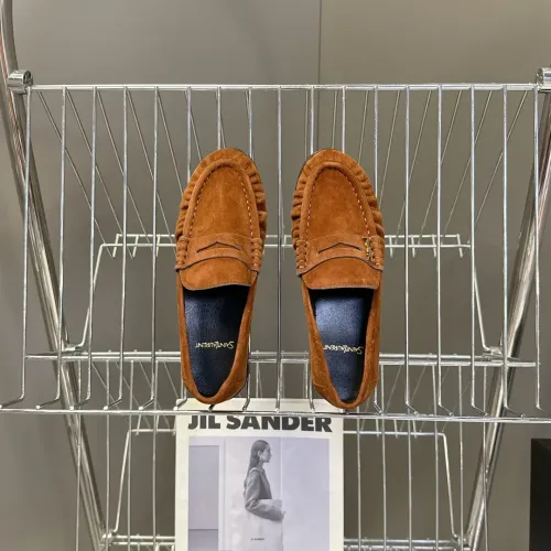 Replica Yves Saint Laurent YSL Leather Shoes For Women #1456143 $118.00 USD for Wholesale