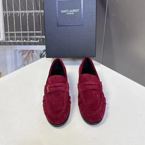 Replica Yves Saint Laurent YSL Leather Shoes For Women #1456145 $118.00 USD for Wholesale
