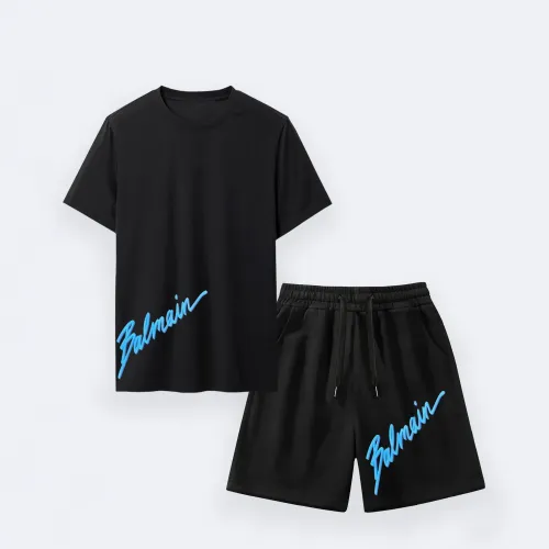 Cheap Balmain Tracksuits Short Sleeved For Men #1456235, $$42.00 USD On Balmain Tracksuits
