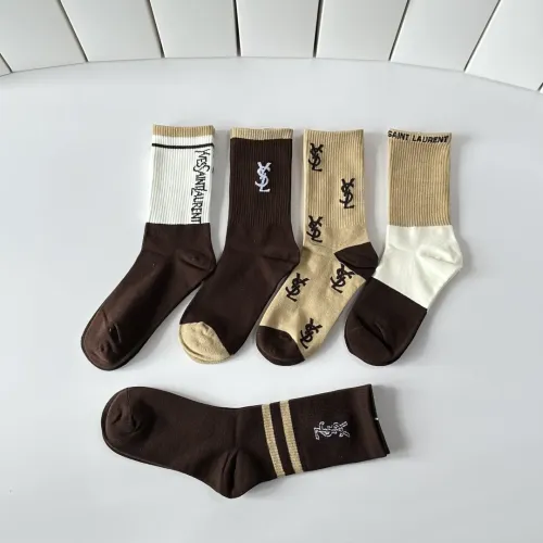 Replica Yves Saint Laurent YSL Socks #1456807 $29.00 USD for Wholesale