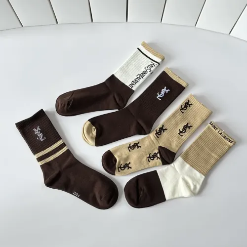 Replica Yves Saint Laurent YSL Socks #1456807 $29.00 USD for Wholesale