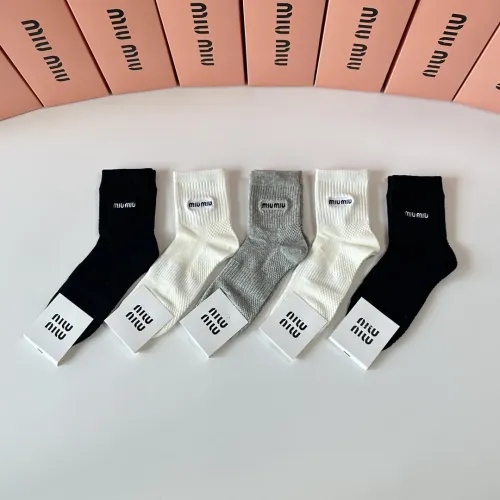 Replica MIU MIU Socks #1456815 $29.00 USD for Wholesale