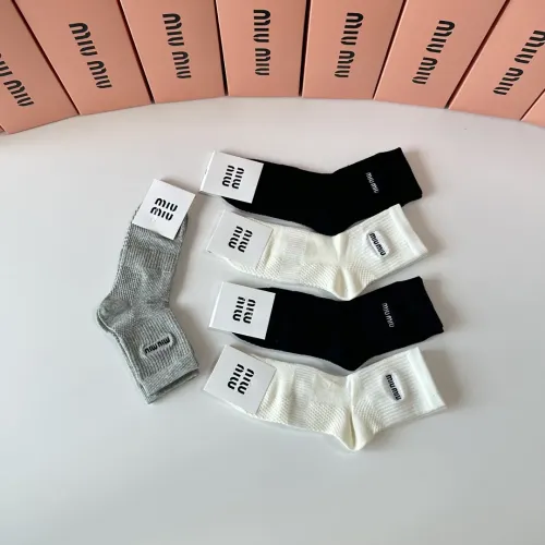 Replica MIU MIU Socks #1456815 $29.00 USD for Wholesale