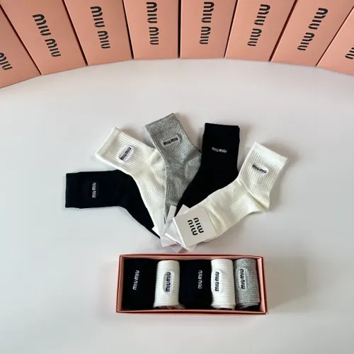 Replica MIU MIU Socks #1456815 $29.00 USD for Wholesale
