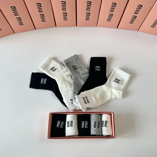 Replica MIU MIU Socks #1456816 $29.00 USD for Wholesale
