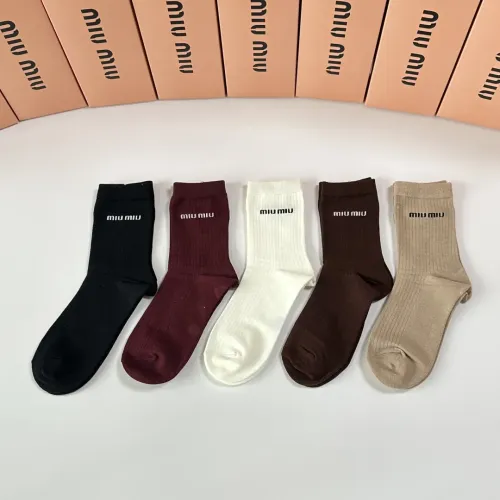 Replica MIU MIU Socks #1456825 $29.00 USD for Wholesale