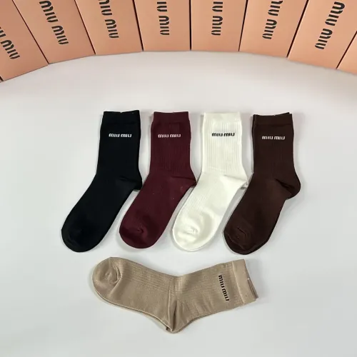 Replica MIU MIU Socks #1456825 $29.00 USD for Wholesale