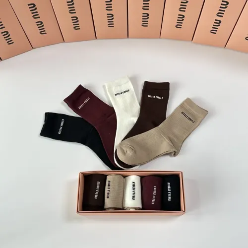 Replica MIU MIU Socks #1456825 $29.00 USD for Wholesale