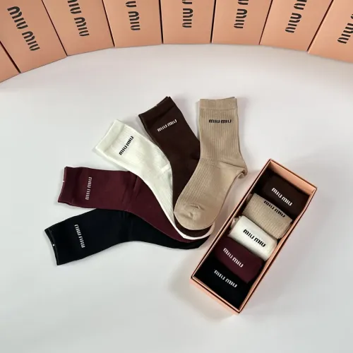 Replica MIU MIU Socks #1456825 $29.00 USD for Wholesale