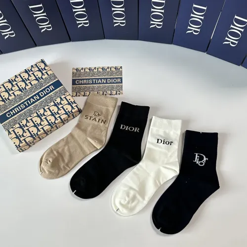 Replica Christian Dior Socks #1456835 $29.00 USD for Wholesale